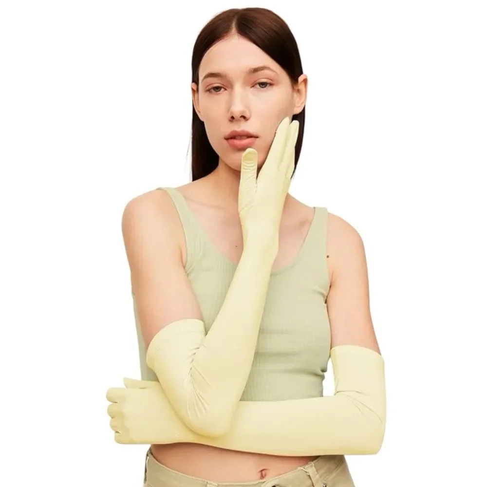 Gloves Women Formal Yellow XL UV Protect Touchscreen UPF 50 Driving Cooling E1